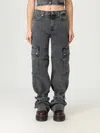 7 For All Mankind Jeans  Woman Color Black In Gray