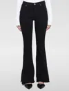 7 For All Mankind Ali High Waisted Flare Jeans In Black In Schwarz