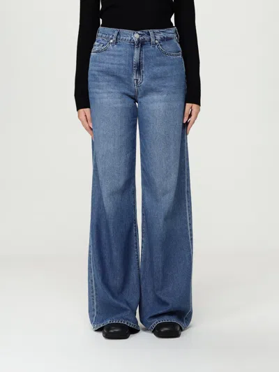 7 FOR ALL MANKIND JEANS 7 FOR ALL MANKIND WOMAN COLOR BLUE,H24217009