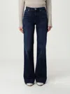 7 For All Mankind Women's Dojo Tailorless Flare-leg Jeans In Blue
