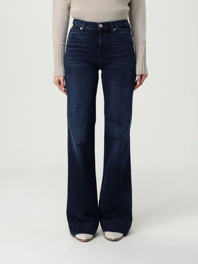 7 FOR ALL MANKIND JEANS 7 FOR ALL MANKIND WOMAN COLOR BLUE,H24216009