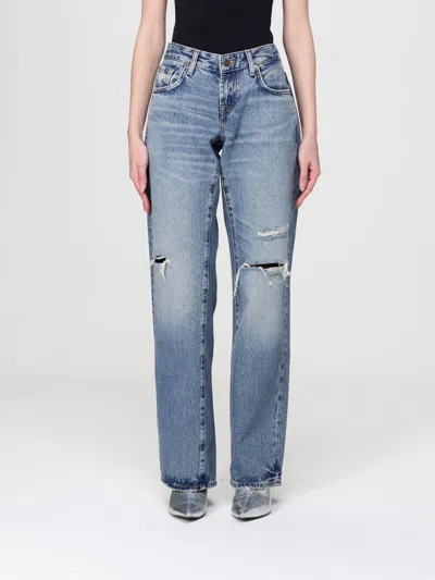 7 For All Mankind Belt Loop Jeans In Blue