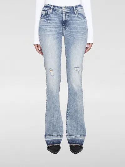 7 For All Mankind Jeans  Woman Color Blue In Blau