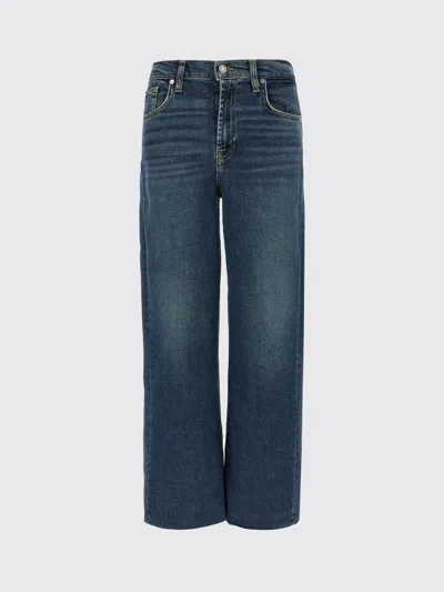 7 For All Mankind Faded Effect Cropped Jeans In Blue