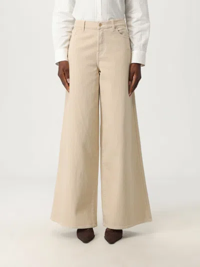 7 FOR ALL MANKIND JEANS 7 FOR ALL MANKIND WOMAN COLOR CREAM,H29879078
