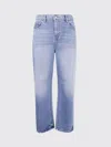 7 For All Mankind "calie" Straight Ankle Fancy With Raw Cut In Blue