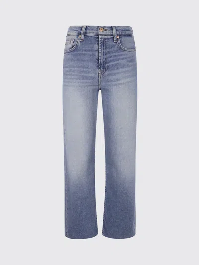 7 For All Mankind Jeans  Woman Color Denim In Blue