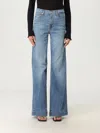 7 For All Mankind Jeans  Woman Color Green In Blue