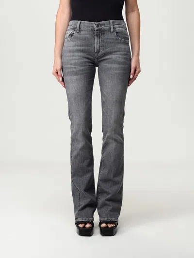 7 For All Mankind Jeans  Woman Color Grey In Blue