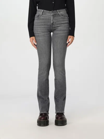 7 For All Mankind Jeans  Woman Color Grey In Grau