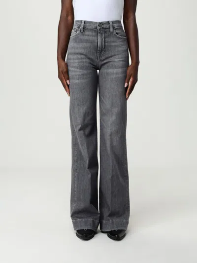 7 For All Mankind Jeans  Woman Color Grey In Gray