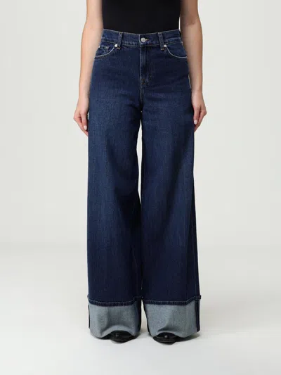 7 For All Mankind Jeans  Woman Color Navy In Blue