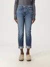 7 For All Mankind Jeans  Woman Color Royal Blue In Blue
