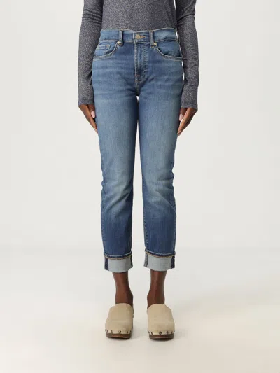 7 For All Mankind Jeans  Woman Color Royal Blue