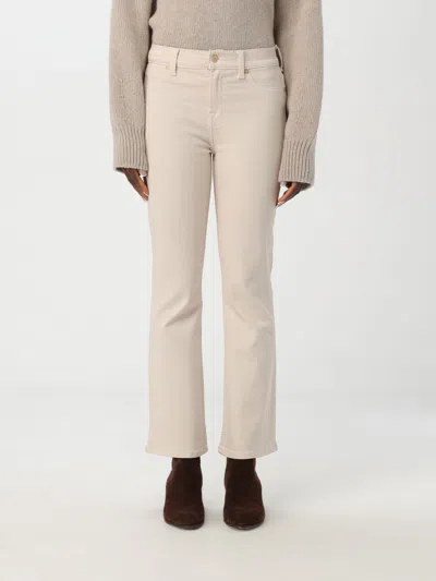 7 For All Mankind High Waist Slim Kick Pants In Weiss
