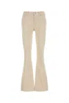 7 For All Mankind Corduroy Pant Sand Flared Leg In Beige O Tan
