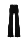 7 For All Mankind Lotta High-rise Wide-leg Jeans In Black