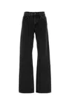 7 For All Mankind Black Denim Tess Jeans In Black