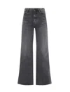 7 For All Mankind Ultra High-rise Jo Jeans In Black