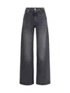 7 For All Mankind Embellished Twisted Lotta Wide Leg Jeans Clothing In Black