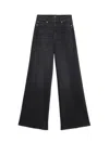 7 For All Mankind High-waisted Jeans In Black