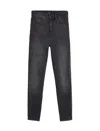 7 For All Mankind Waistband Jeans With Belt Loops In Black