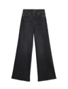 7 For All Mankind Twisted Lotta Bottomline With Crystals In Black