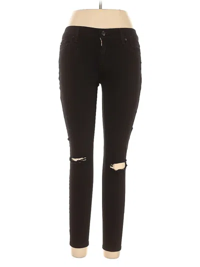 Pre-owned 7 For All Mankind Jeans In Black