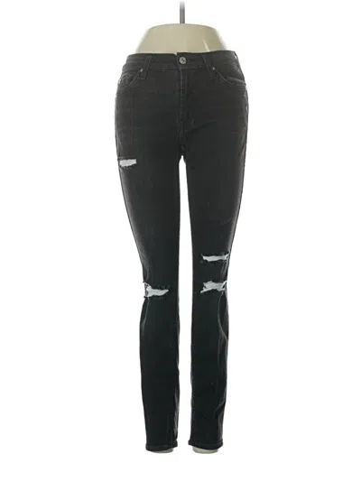 Pre-owned 7 For All Mankind Jeans In Black