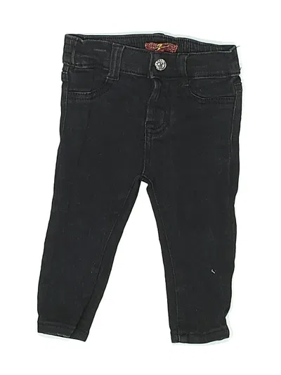 Pre-owned 7 For All Mankind Babies' Jeans In Black