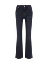 7 For All Mankind Illusion Space Mid-rise Bootcut Jeans In Black