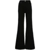 7 For All Mankind Lotta High-rise Wide-leg Jeans In Black
