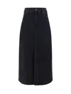7 For All Mankind Kellie Skirt In Black