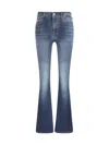 7 For All Mankind Flared Jeans In Blue
