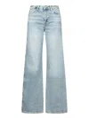 7 For All Mankind Wide-leg Light Wash Denim Jeans In Blue