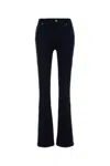 7 For All Mankind Ali High Waisted Flare Jeans In Black In Blue