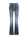 7 For All Mankind Gran Canyon Dark Blue Bootcut Jeans In Blue