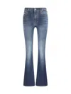 7 For All Mankind Gran Canyon Dark Blue Bootcut Jeans In Blue