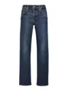 7 For All Mankind Faded Jeans Contrast Stitching In Blue