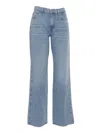 7 For All Mankind High Waist Slim Kick Must Flare Jean In Blue