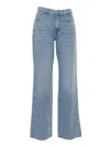 7 For All Mankind High Waist Slim Kick Must Flare Jean In Blue