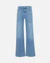 7 For All Mankind High-rise Wide-leg Jeans In Blue