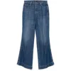 7 For All Mankind Flared Leg Denim Jeans In Blue