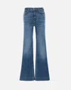 7 For All Mankind Wide-leg High-waist Jeans With Vintage Fading In Blue