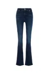 7 For All Mankind Denim Flared Trousers La Jolla In Blue