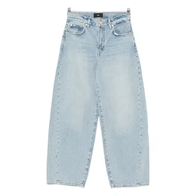 7 For All Mankind Bonnie High-waisted Twisted Jeans Clothing In Blue