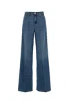7 For All Mankind Wide-leg Jeans Featuring Belt Loops In Blue