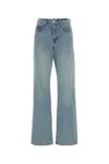 7 For All Mankind Wide-leg Faded Wash Denim Jeans In Blue