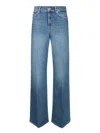 7 For All Mankind Ultra High Waist Jo Wide Leg Jeans In Blue