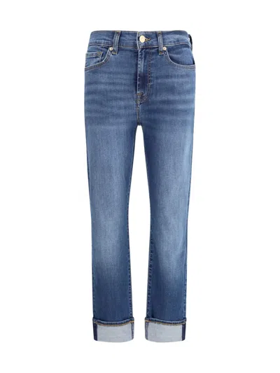 7 For All Mankind Relaxed Skinny Jeans In Blue
